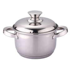 Rosberg Fazék fém fedéllel Rosberg R51210L24S, 24 cm, 5,8 l, Indukciós, Inox edény