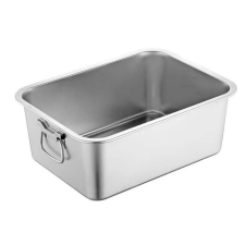 Rosberg Tepsi fogantyúval Rosberg R51222K5010, 50x35x10 cm, Rozsdamentes acél, Négyszögletű, Inox edény