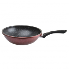 Rosberg Wok serpenyő Rosberg R51320G26H, 26 cm, Márvány bevonat, Indukciós, Bordeaux melange edény