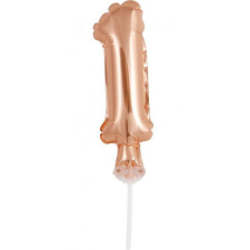 Rose Gold 1-es szám fólia lufi tortára 13 cm party kellék