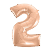  Rose Gold 2-es szám fólia lufi 92 cm