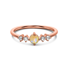  Rose Gold Opal Harmony ezüst gyűrű 9 gyűrű