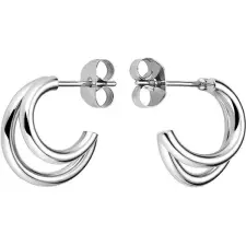 Rosefield Double Hoops Silver 15 mm, JEDHS-J576 fülbevaló