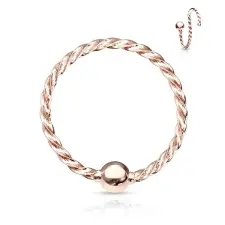  Rosegold 316L Orvosi Acél Golyózáras Orr/Fül Piercing egyéb ékszer