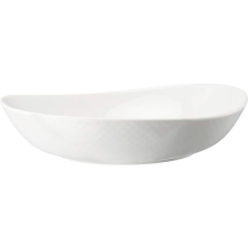 Rosenthal Mélytányér, Rosenthal Junto 25x24 cm, fehér tányér és evőeszköz