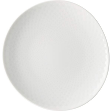 Rosenthal Sekély tányér, Rosenthal Junto 31,5x30,5, fehér tányér és evőeszköz