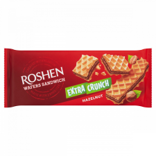 Roshen Extra Crunch mogyorókrémmel töltött ostyalapok 142 g csokoládé és édesség