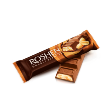 Roshen tejcsokoládé szelet dupla földimogyorós - 29g csokoládé és édesség