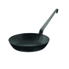 Rösle Hagyományos serpenyő, Rösle, 28 cm, 2 l, minden főzőfelület, kovácsoltvas, hegesztett nyél, akasztható kampó, strapabíró anyag, optimális főzés, fekete
