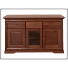 Rossini 04 KOMÓD 3 AJTÓS + 3 FIÓK KÖZÉPEN ÜVEGES bútor