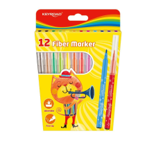  Rostirón, filctoll készlet 2 mm 12 db/bliszter Keyroad vegyes színek filctoll, marker
