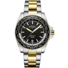 Rotary GB05371/04 Henley World Timer Mens Watch 41mm 10ATM, karóra