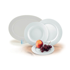 ROTBERG Desszertes tányér,ROTBERG, fehér, 19 cm, 6db-os szett, "Basic" tányér és evőeszköz