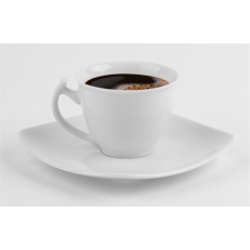 ROTBERG Kávéscsésze+alj,ROTBERG, fehér, 25cl, 6db-os szett, "Quadrate" konyhai eszköz