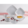ROTBERG Leveses tálka, porcelán, négyszögletes , 17 cm, ROTBERG,  Quadrate , fehér