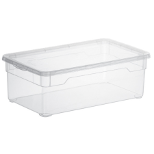 Rotho Clearbox 5 literes műanyag tároló doboz fedéllel - átlátszó bútor