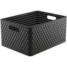 Rotho Country Tárolódoboz, 28 l, antracit (1166808853) bútor