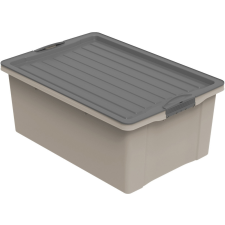 ROTHO ECO COMPACT MŰANYAG TÁROLÓ DOBOZ, 38 L - CAPPUCCINO papírárú, csomagoló és tárolóeszköz
