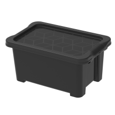  Rotho Evo easy műanyag tároló doboz, 4 L - fekete bútor