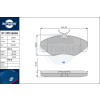 Rotinger fékbetétkészlet, tárcsafék ROTINGER RT 2PD16950