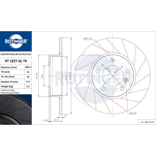 Rotinger féktárcsa ROTINGER RT 1027-GL T6 féktárcsa