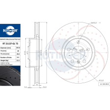 Rotinger féktárcsa ROTINGER RT 21137-GL T5 féktárcsa