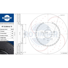 Rotinger féktárcsa ROTINGER RT 21358-GL T5 féktárcsa