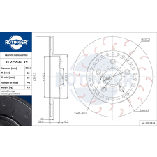 Rotinger féktárcsa ROTINGER RT 2259-GL T9 féktárcsa
