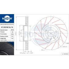 Rotinger féktárcsa ROTINGER RT 2937HP-GL T6 féktárcsa