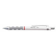 Rotring Golyóstoll, 0,8 mm, nyomógombos, fehér tolltest, ROTRING "Tikky", kék toll