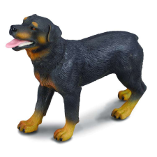 Rottweiler kutyafigura, 9 cm játékfigura