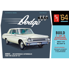 ROUND2 AMT 1/25 1964 Dodge 330 kocsi modell makett