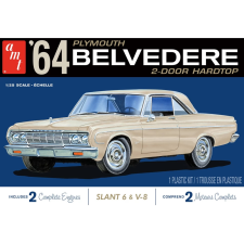 ROUND2 AMT 1/25 1964 Plymouth Belvedere autó modell makett