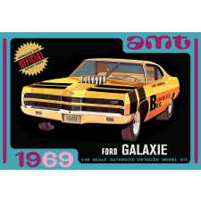 ROUND2 AMT 1/25 1969 Ford Galaxie keménytetős sportkocsi modell makett