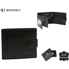  Rovicky Férfi Bőr Pénztárca -0002L-RVD-0161- Fekete-