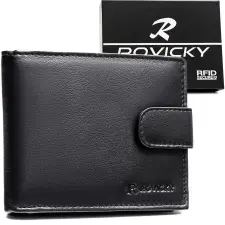  Rovicky Férfi Bőr Pénztárca 0670L-Rvd-0222 Black pénztárca