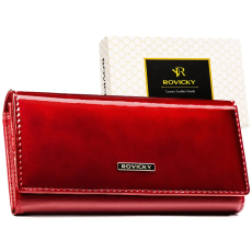  Rovicky Női Pénztárca -RPN-27-LAK-5746 RED- Piros