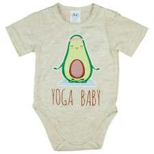 Rövid ujjú baba body avokádós mintával kombidressz, body