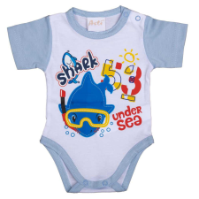 Rövid ujjú baba body Cápás mintával kombidressz, body