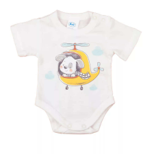  Rövid ujjú baba body cuki Helikopteres mintával (56) - nyers kombidressz, body