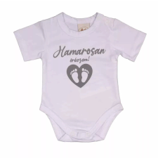 Rövid ujjú baba body - Hamarosan érkezem (56) kombidressz, body