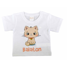  Rövid ujjú Balatonos cicás póló