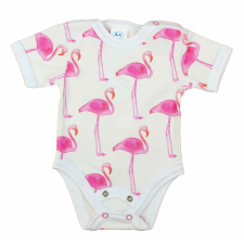 Rövid ujjú dupla patentos baba body kombidressz, body