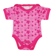 Rövid ujjú dupla patentos baba body kombidressz, body
