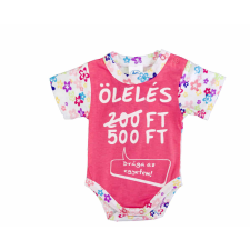 Rövid ujjú feliratos baba body kombidressz, body