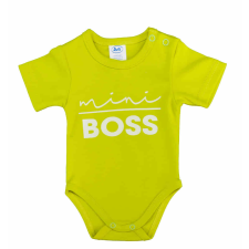 Rövid ujjú feliratos baba body kombidressz, body