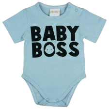 Rövid ujjú feliratos baba body kombidressz, body