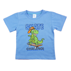  Rövid ujjú fiú póló dinoszauruszos mintával