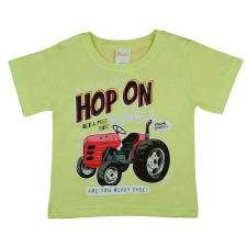  Rövid ujjú kisfiú póló traktoros mintával gyerek póló