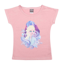  Rövid ujjú lány póló Jégvarázs mintával babapóló, ing